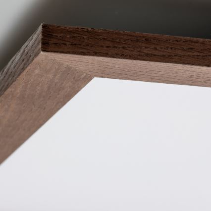 Brilagi - LED Stropní svítidlo SLIMFRAME WOOD LED/58W/230V 64x64 cm tmavě hnědá