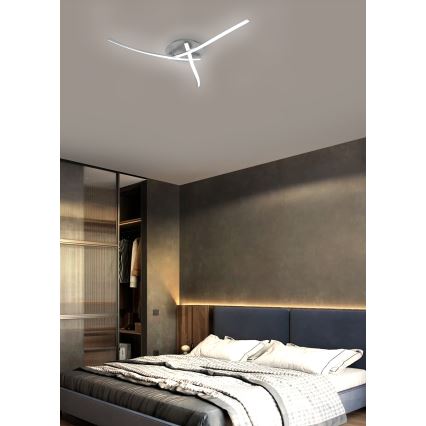 Brilagi - LED Stropní svítidlo STRIPES LED/24W/230V stříbrná