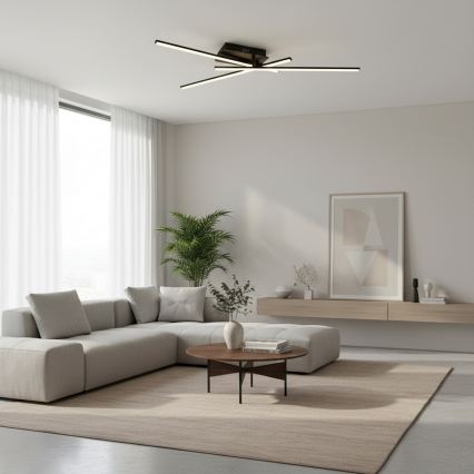 Brilagi - LED Stropní svítidlo STRIPES LED/30W/230V 51x78 cm černá