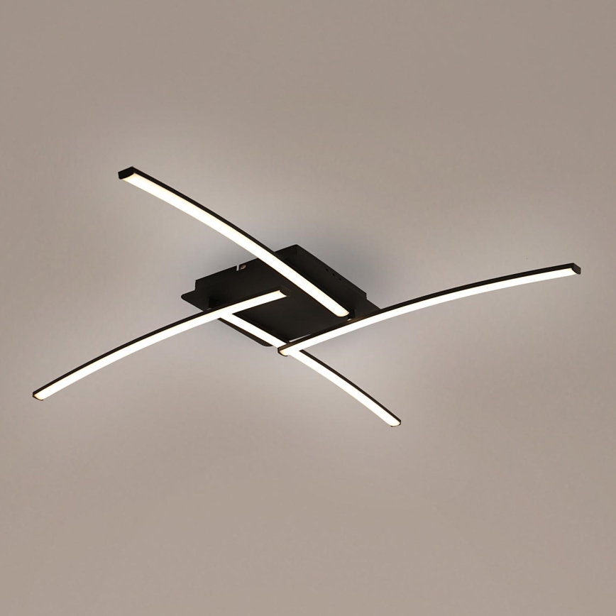 Brilagi - LED Stropní svítidlo STRIPES LED/32W/230V 69x69 cm černá