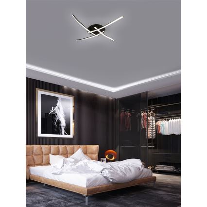 Brilagi - LED Stropní svítidlo STRIPES LED/32W/230V černá