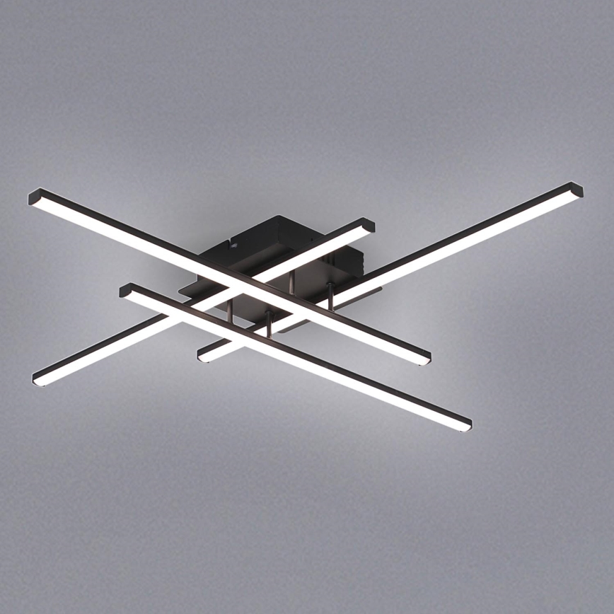 Brilagi - LED Stropní svítidlo STRIPES LED/37W/230V 68x68 cm černá