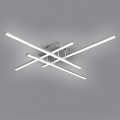 Brilagi - LED Stropní svítidlo STRIPES LED/37W/230V 68x68 cm stříbrná
