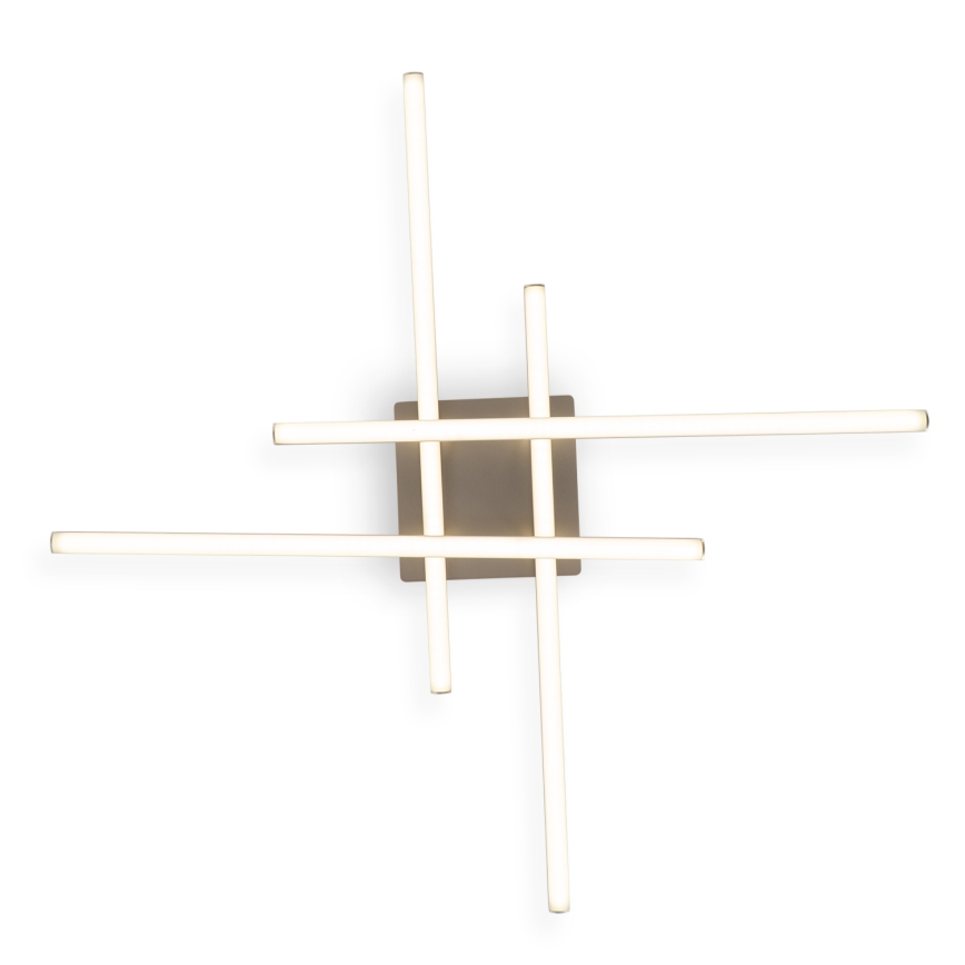 Brilagi - LED Stropní svítidlo STRIPES LED/37W/230V 68x68 cm stříbrná