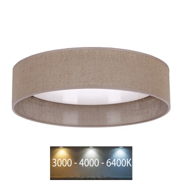 Brilagi - LED Stropní svítidlo VELVET LED/12W/230V pr. 30 cm 3000K/4000K/6400K hnědá