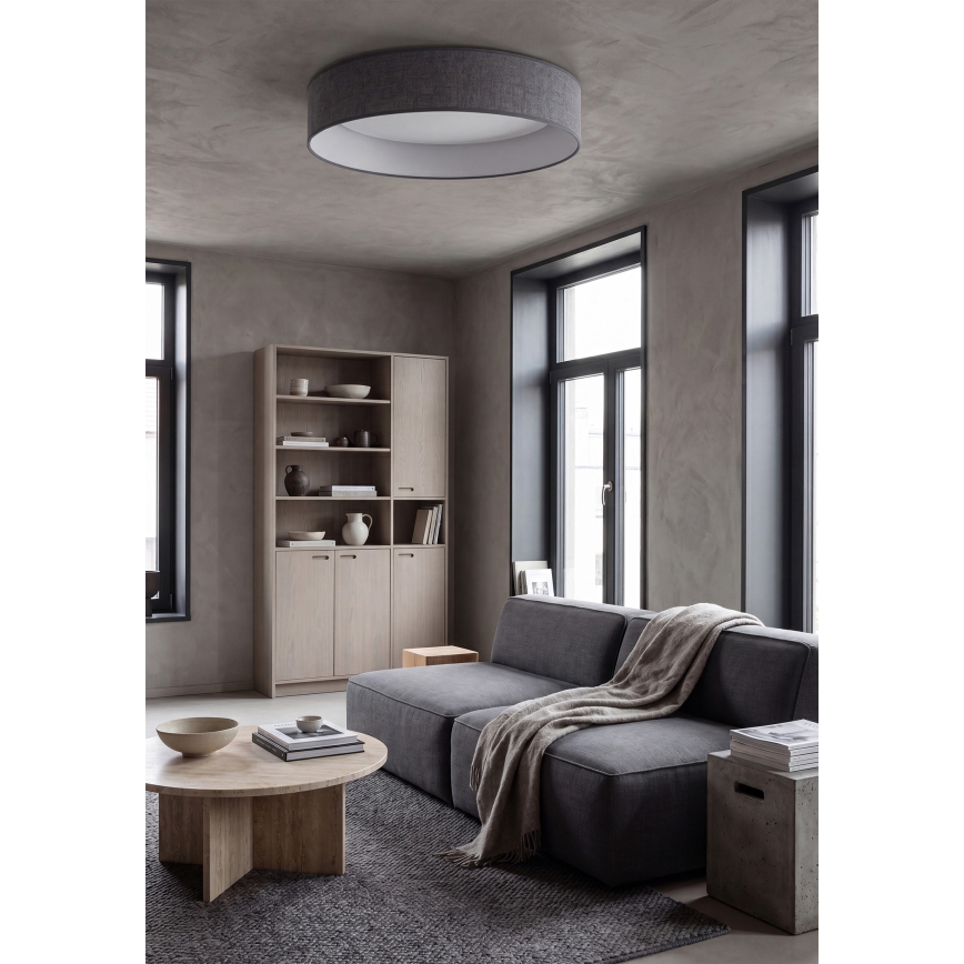 Brilagi - LED Stropní svítidlo VELVET SIMPLE LED/24W/230V 3000K pr. 45 cm šedá