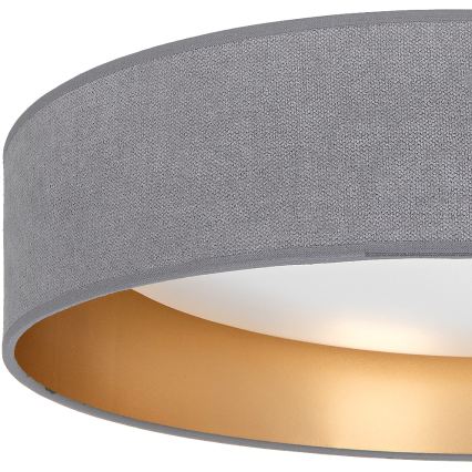 Brilagi - LED Stropní svítidlo VELVET SIMPLE LED/24W/230V 3000K pr. 45 cm šedá/zlatá