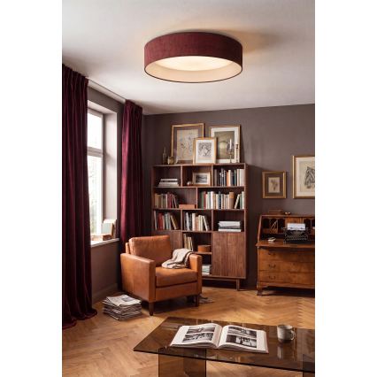 Brilagi - LED Stropní svítidlo VELVET SIMPLE LED/24W/230V 3000K pr. 45 cm vínová