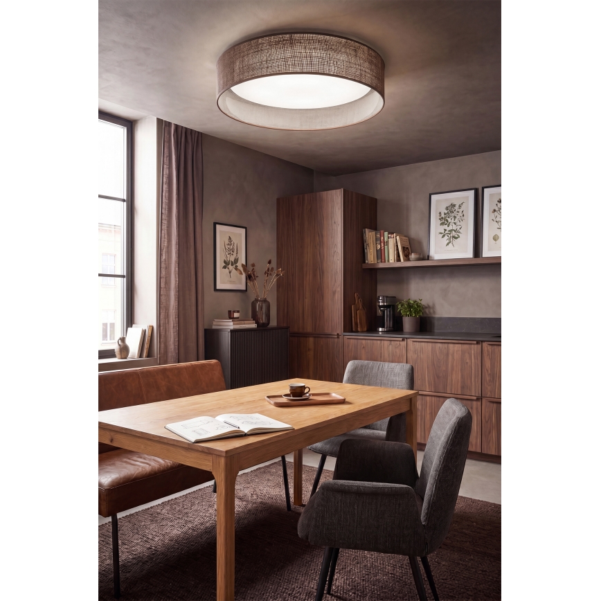 Brilagi - LED Stropní svítidlo VELVET SIMPLE LED/24W/230V 4000K pr. 45 cm hnědá
