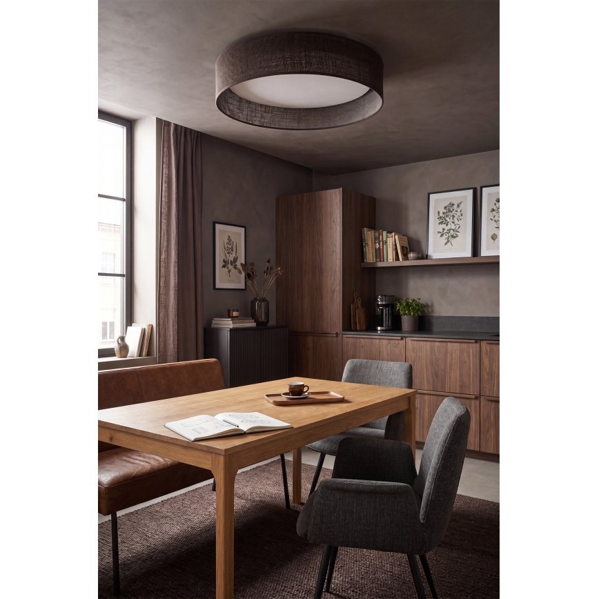Brilagi - LED Stropní svítidlo VELVET SIMPLE LED/24W/230V 4000K pr. 45 cm hnědá
