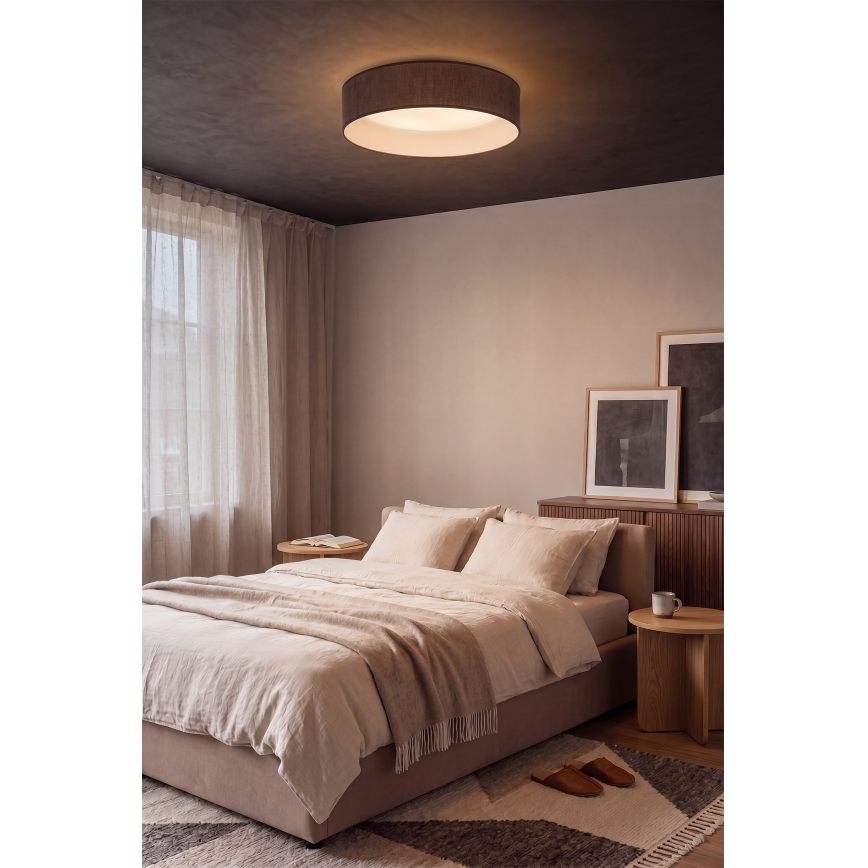 Brilagi - LED Stropní svítidlo VELVET SIMPLE LED/36W/230V 3000K pr. 55 cm hnědá