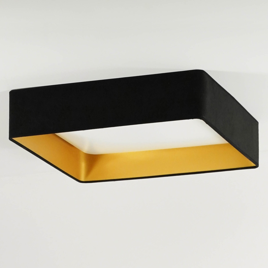 Brilagi - LED Stropní svítidlo VELVET SQUARE LED/24W/230V 43x43 cm černá