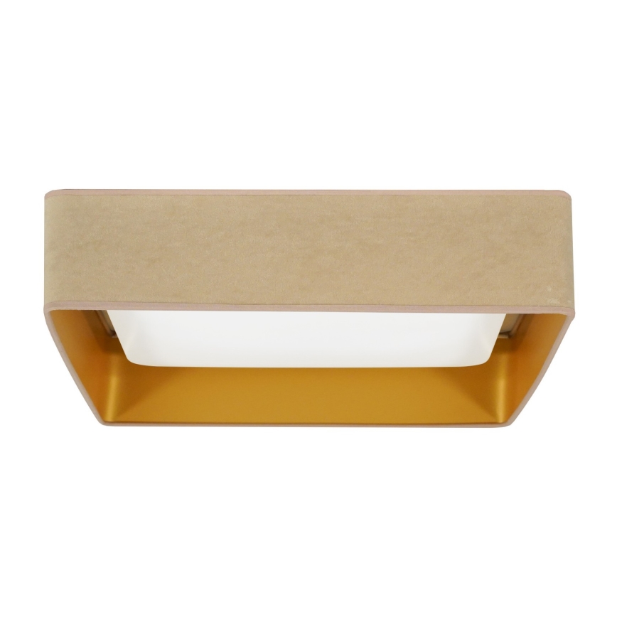 Brilagi - LED Stropní svítidlo VELVET SQUARE LED/24W/230V béžová
