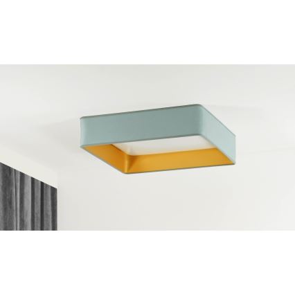 Brilagi - LED Stropní svítidlo VELVET SQUARE LED/24W/230V mintová