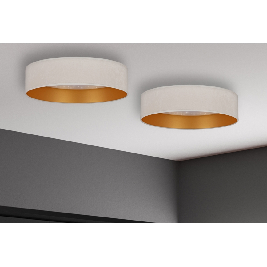 Brilagi - LED Stropní svítidlo VELVET STAR LED/24W/230V pr. 40 cm 3000K/4000K/6400K krémová/zlatá