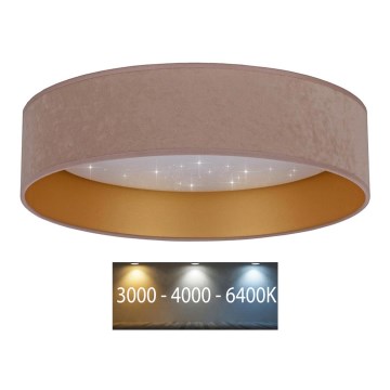 Brilagi - LED Stropní svítidlo VELVET STAR LED/36W/230V pr. 55 cm 3000K/4000K/6400K béžová/zlatá