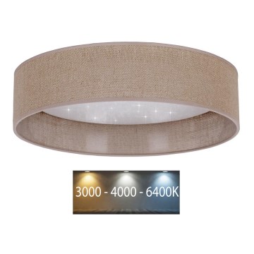 Brilagi - LED Stropní svítidlo VELVET STAR LED/36W/230V pr. 55 cm 3000K/4000K/6400K hnědá