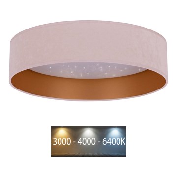 Brilagi - LED Stropní svítidlo VELVET STAR LED/36W/230V pr. 55 cm 3000K/4000K/6400K růžová/zlatá