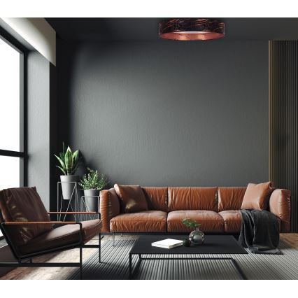 Brilagi - LED Stropní svítidlo VELVET STAR LED/36W/230V pr. 55 cm 3000K/4000K/6400K černá/měděná