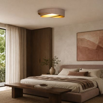 BRILAGI - LED Stropní svítidlo VELVET TWIST LED/24W/230V 4000K pr. 55 cm béžová/zlatá