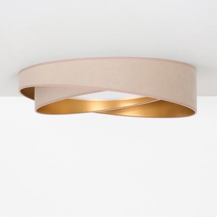 BRILAGI - LED Stropní svítidlo VELVET TWIST LED/24W/230V 4000K pr. 55 cm béžová/zlatá