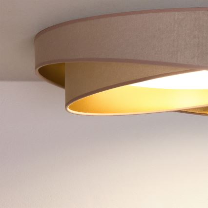 BRILAGI - LED Stropní svítidlo VELVET TWIST LED/24W/230V 4000K pr. 55 cm béžová/zlatá
