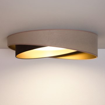 BRILAGI - LED Stropní svítidlo VELVET TWIST LED/24W/230V 4000K pr. 55 cm béžová/hnědá/zlatá