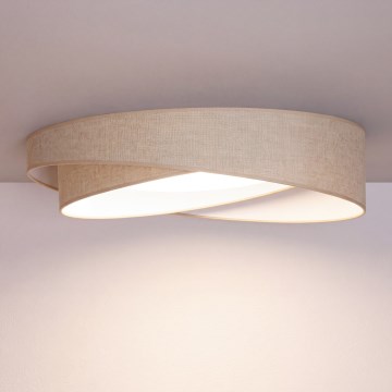 Brilagi - LED Stropní svítidlo VELVET TWIST LED/24W/230V 4000K pr. 55 cm béžová