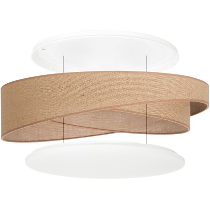 BRILAGI - LED Stropní svítidlo VELVET TWIST LED/24W/230V 4000K pr. 55 cm béžová