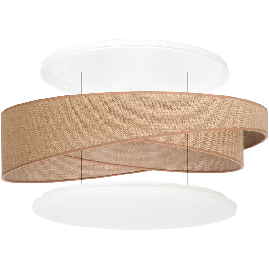 BRILAGI - LED Stropní svítidlo VELVET TWIST LED/24W/230V 4000K pr. 55 cm béžová