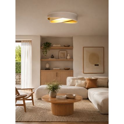 BRILAGI - LED Stropní svítidlo VELVET TWIST LED/24W/230V 4000K pr. 55 cm bílá/zlatá