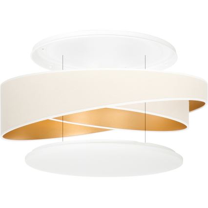 BRILAGI - LED Stropní svítidlo VELVET TWIST LED/24W/230V 4000K pr. 55 cm bílá/zlatá