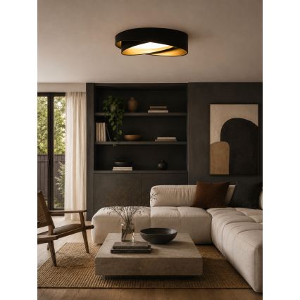 BRILAGI - LED Stropní svítidlo VELVET TWIST LED/24W/230V 4000K pr. 55 cm černá/zlatá