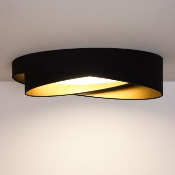 Brilagi - LED Stropní svítidlo VELVET TWIST LED/24W/230V 4000K pr. 55 cm černá/zlatá