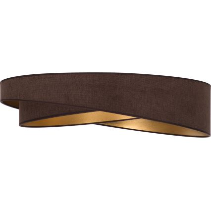 Brilagi - LED Stropní svítidlo VELVET TWIST LED/24W/230V 4000K pr. 55 cm hnědá/zlatá