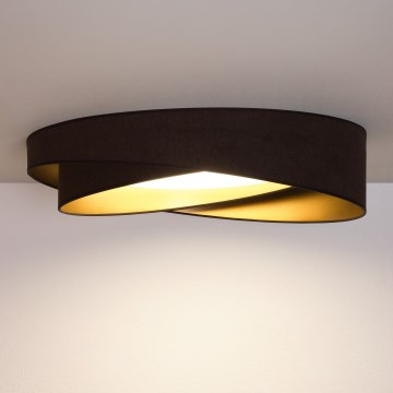 Brilagi - LED Stropní svítidlo VELVET TWIST LED/24W/230V 4000K pr. 55 cm hnědá/zlatá