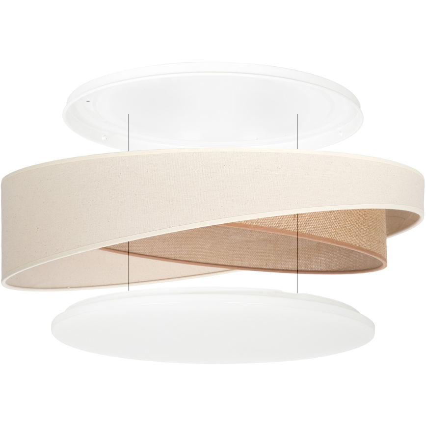 BRILAGI - LED Stropní svítidlo VELVET TWIST LED/24W/230V 4000K pr. 55 cm krémová/béžová