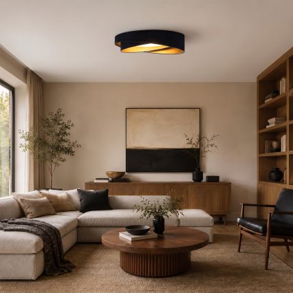 BRILAGI - LED Stropní svítidlo VELVET TWIST LED/24W/230V 4000K pr. 55 cm modrá/zlatá