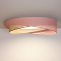 BRILAGI - LED Stropní svítidlo VELVET TWIST LED/24W/230V 4000K pr. 55 cm růžová/béžová