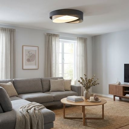 BRILAGI - LED Stropní svítidlo VELVET TWIST LED/24W/230V 4000K pr. 55 cm šedá/krémová