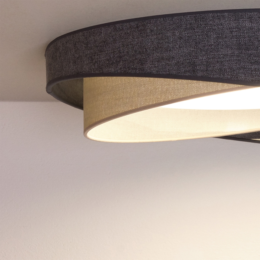 BRILAGI - LED Stropní svítidlo VELVET TWIST LED/24W/230V 4000K pr. 55 cm šedá/krémová
