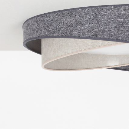 BRILAGI - LED Stropní svítidlo VELVET TWIST LED/24W/230V 4000K pr. 55 cm šedá/krémová
