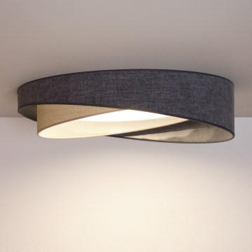 Brilagi - LED Stropní svítidlo VELVET TWIST LED/24W/230V 4000K pr. 55 cm šedá/krémová