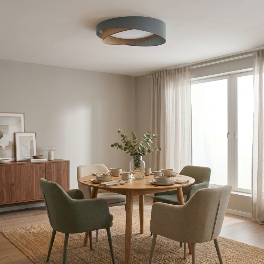 BRILAGI - LED Stropní svítidlo VELVET TWIST LED/24W/230V 4000K pr. 55 cm zelená/béžová