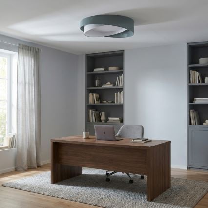 BRILAGI - LED Stropní svítidlo VELVET TWIST LED/24W/230V 4000K pr. 55 cm zelená/bílá