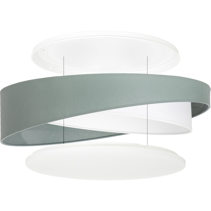 BRILAGI - LED Stropní svítidlo VELVET TWIST LED/24W/230V 4000K pr. 55 cm zelená/bílá