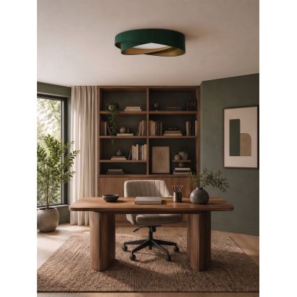 BRILAGI - LED Stropní svítidlo VELVET TWIST LED/24W/230V 4000K pr. 55 cm zelená/zlatá