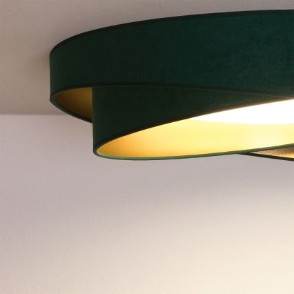 BRILAGI - LED Stropní svítidlo VELVET TWIST LED/24W/230V 4000K pr. 55 cm zelená/zlatá