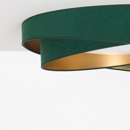 BRILAGI - LED Stropní svítidlo VELVET TWIST LED/24W/230V 4000K pr. 55 cm zelená/zlatá
