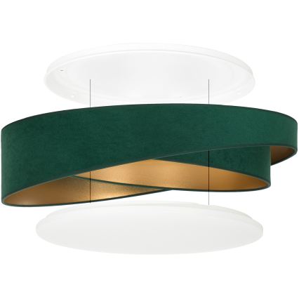BRILAGI - LED Stropní svítidlo VELVET TWIST LED/24W/230V 4000K pr. 55 cm zelená/zlatá